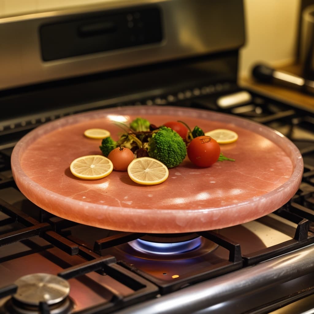 Himalayan pink salt serving and cooking plate