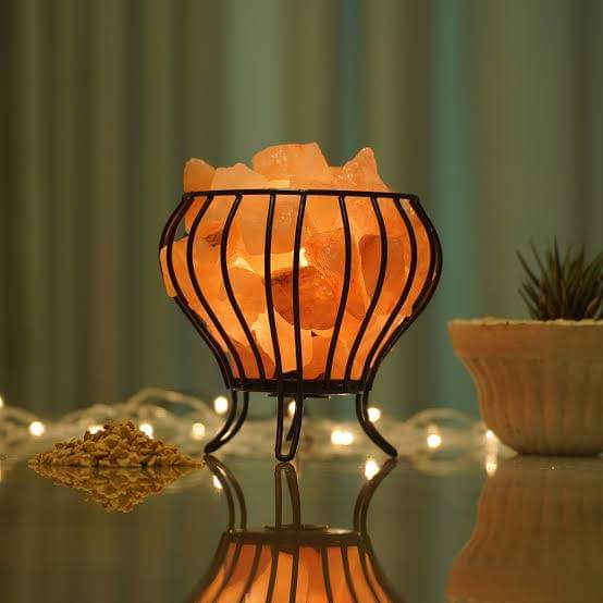 Himalayan fire bowl salt lamp